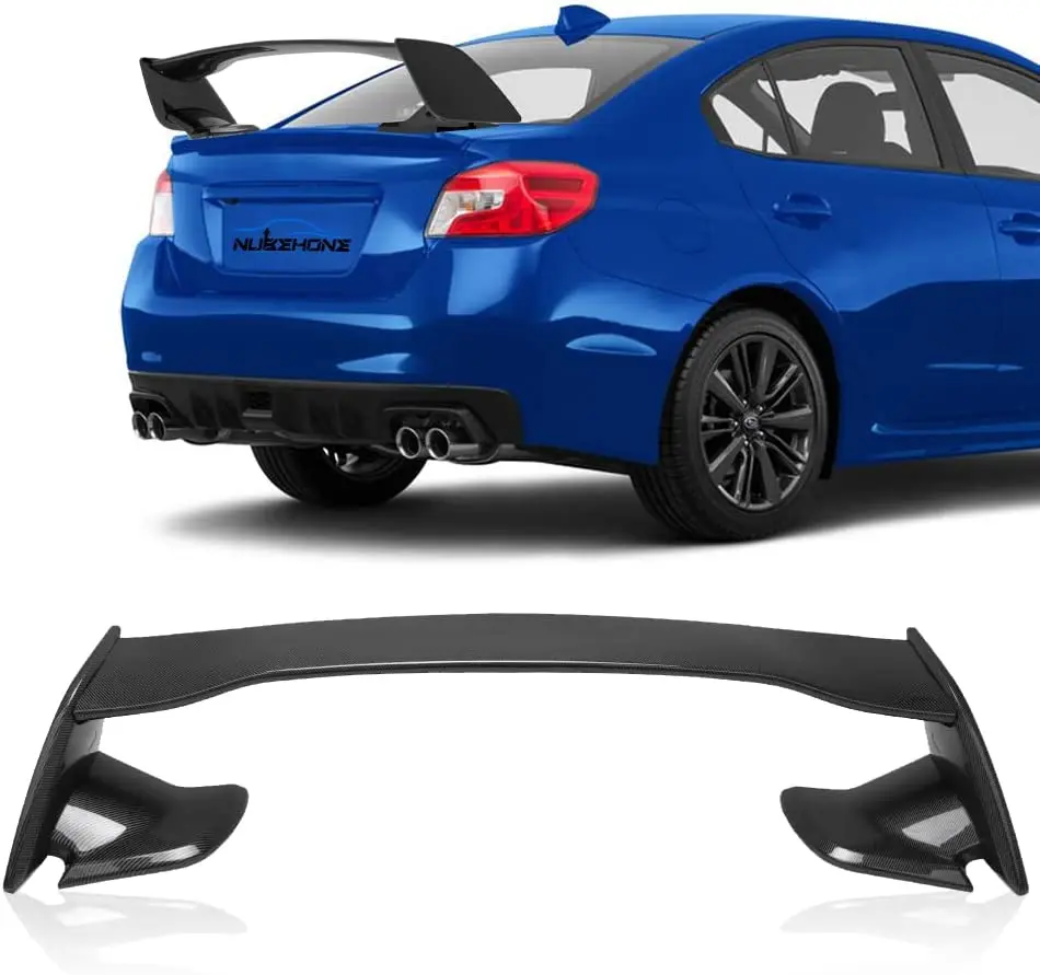 

Car Rear Trunk Spoiler Wing Compatible with Subaru WRX STi 4 Doors Sedan Carbon Fiber Rear Trunk Lip Spoiler