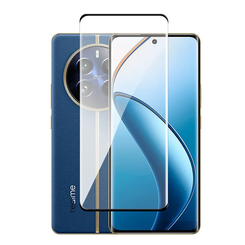 For Realme 12 Pro Plus Glass For Realme 12 Pro+ Tempered Glass Full Cover 3D Curved Screen Protector For Realme 12 Pro Plus Film