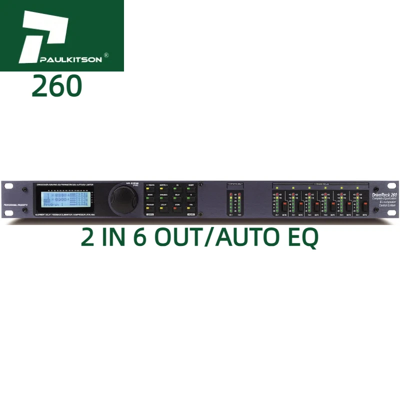 

Аудиопроцессор Paulkitson DBX260 Стойка для привода Dbx Driver Pack 260 PA Процессор Audio Dsp Цифровой аудиопроцессор управления динамиками