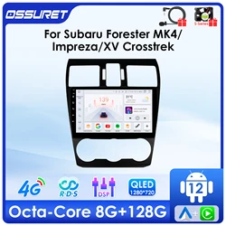 4G DSP Carplay Android 13 Autoradio Für Subaru Forester MK4 Impreza XV Crosstrek 2012-2014 Multimedia-Player GPS Stereo-Headunit