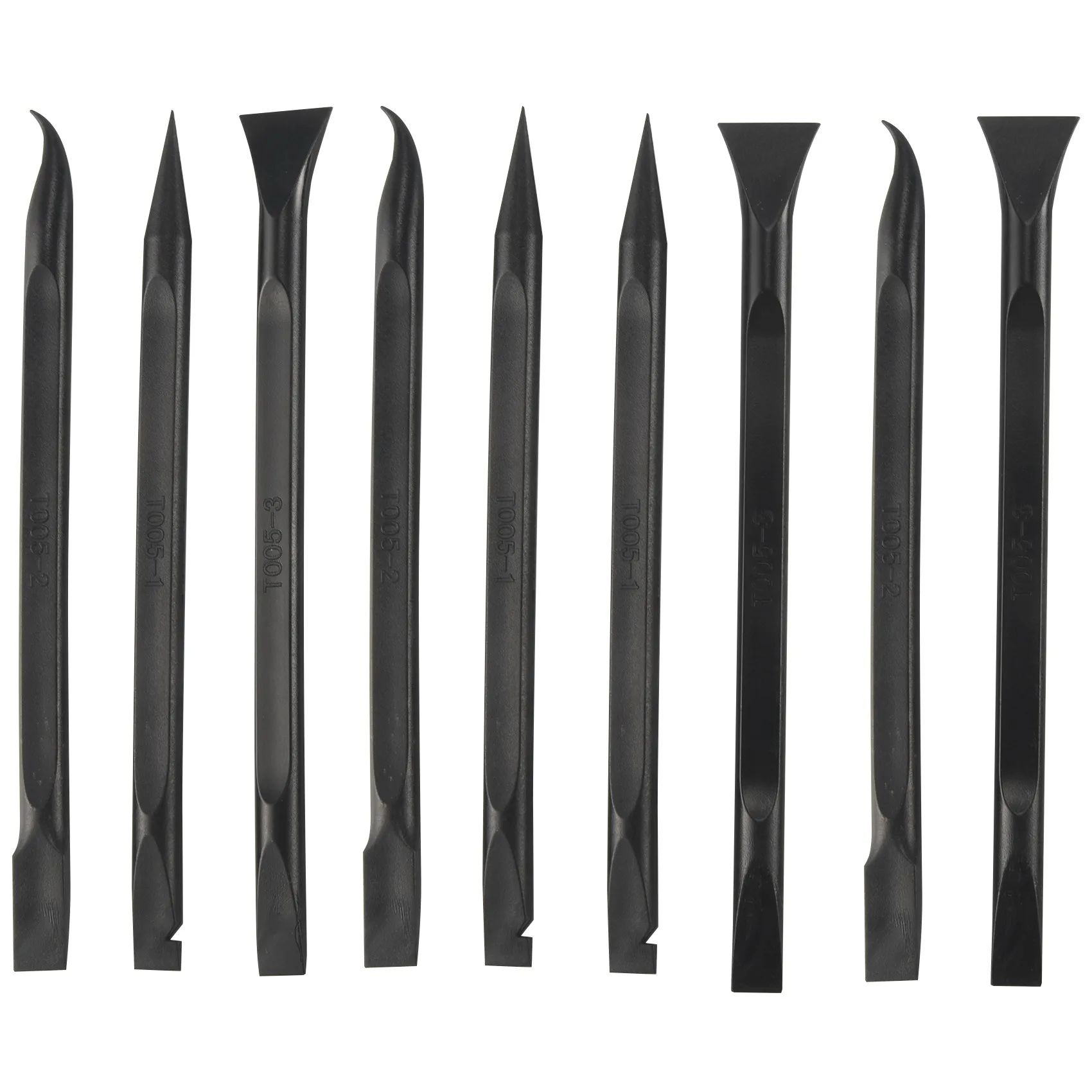 Neues 9-teiliges Kunststoff-Schaber-Werkzeug, kratzfreier Kunststoff-Schaber, Reinigungsstift, geformtes Schaber-Werkzeug, Mehrzweck-Etikettenschaber