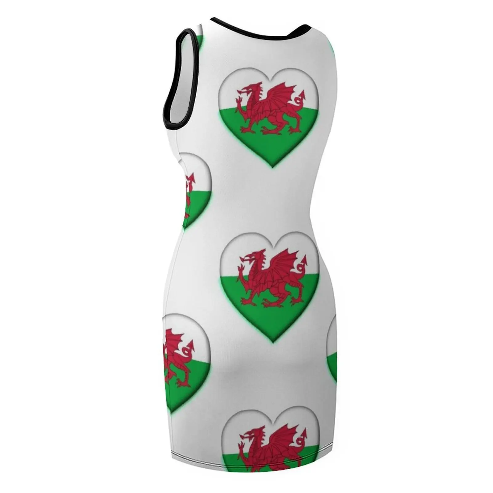 I LOVE WALES Sleeveless Sundress dresses for prom cocktail dresses sexy short dresses daring