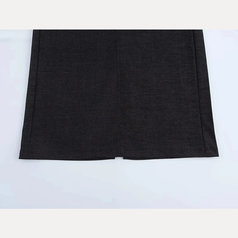 

Новая весенняя женская удобная темно-серый джинсовая юбка-миди с высокой талией, модные женские джинсы из полиэфирного волокна 00%