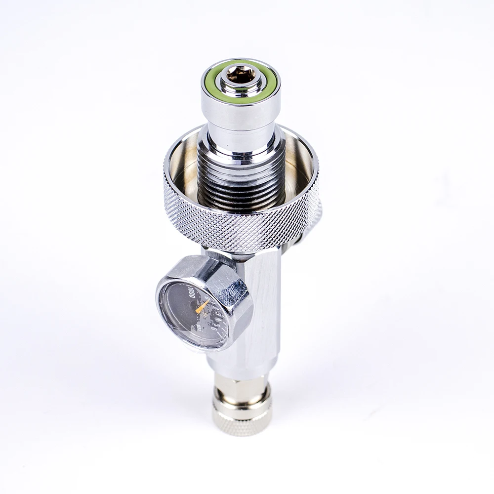 Nachfülladapter für Lufttank aus Aluminiumlegierung auf Mini-Lufttank, Zubehör, passend für DIN/Yoke-Typ