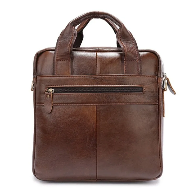 Men's Shoulder Bags Retro Handbag Business Crossbody Bag First Layer Cowhide
