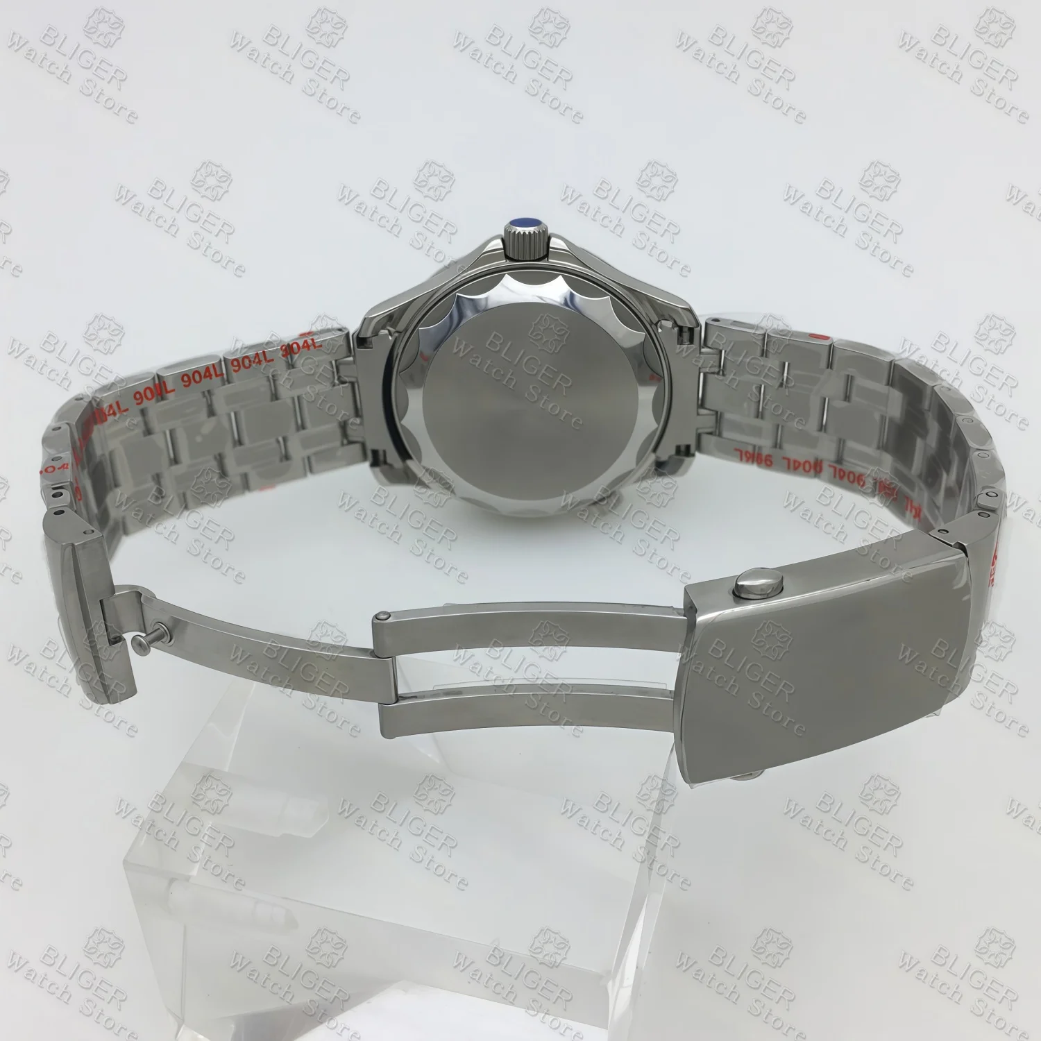 41mm Watch Case and Bracelet Stainless Steel Waterproof For NH35 NH36 NH38 PT5000 ETA2824 Movement Seamaster Watch Accessories - view 6