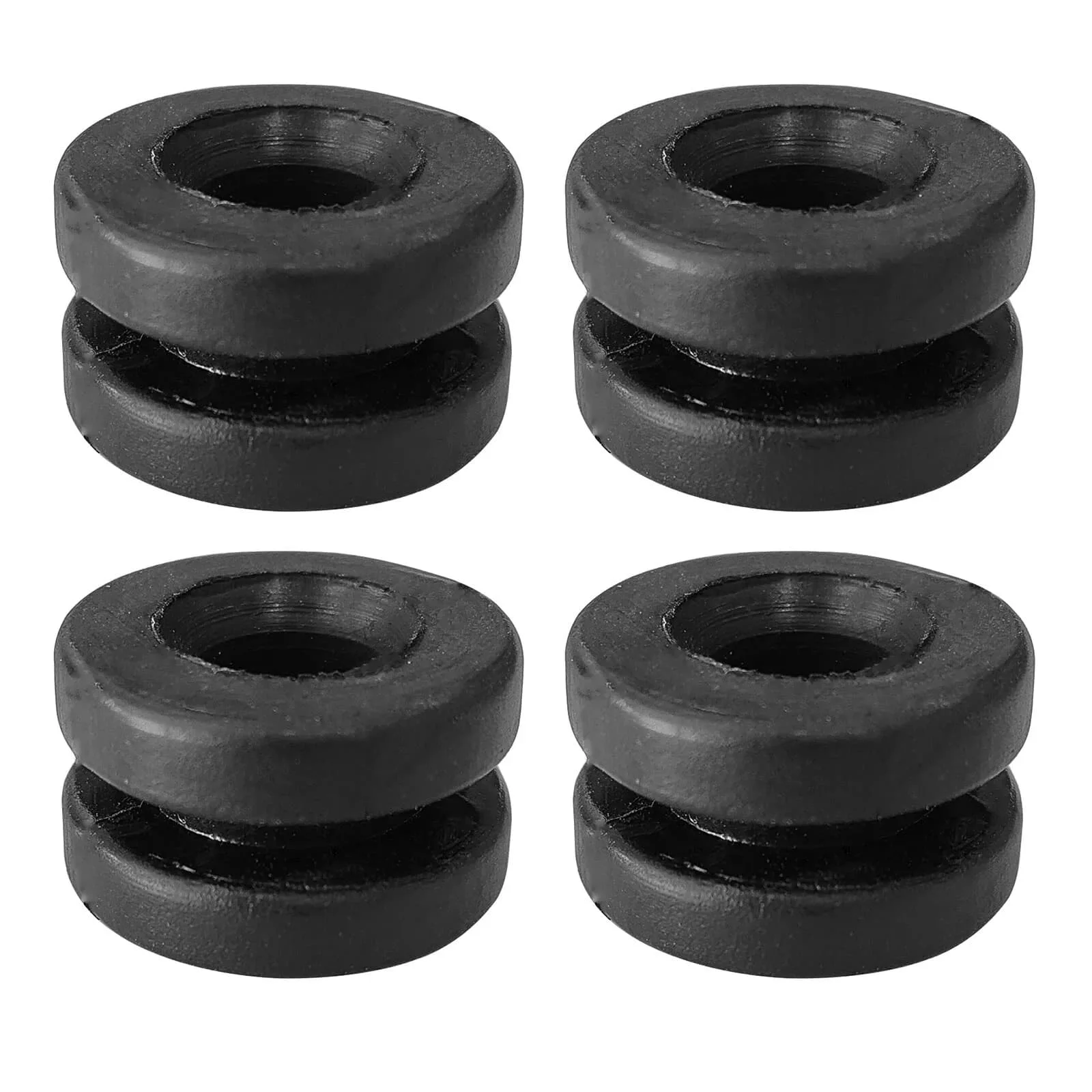 1/4Pcs Air Filter Housing Mounting Rubber Grommet Black Circular Plastic Ring Rubber Washer fits Citroen, Peugeot - 1422A4