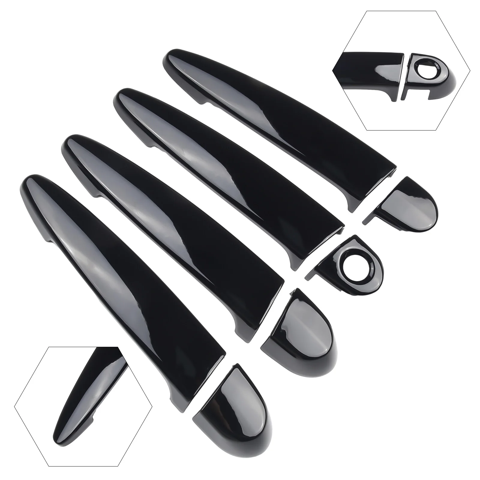 

Gloss Black Door Handle Covers For BMW E87 E90 E91 F30 X1 X2 X3 X4 X6 Carbon Fiber Handle Decoration Car Exterior Accessories