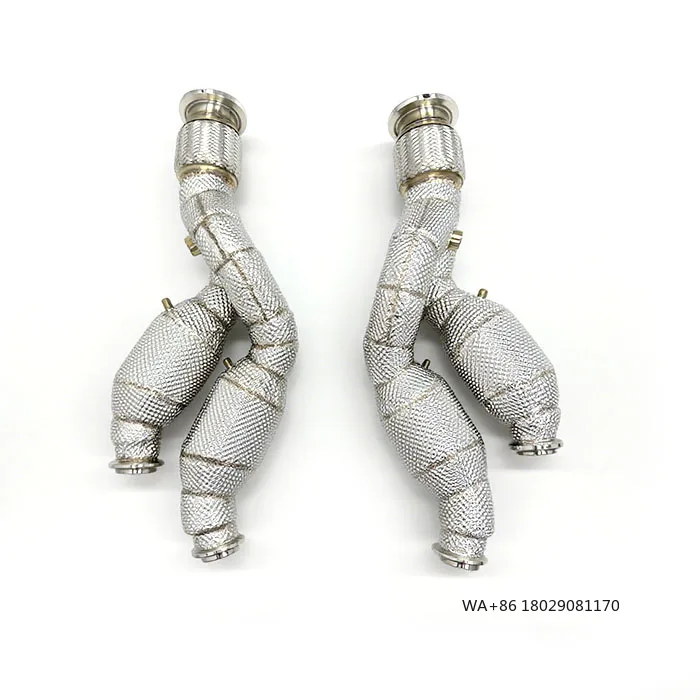 OEM Downpipe With Catalyst for  Aventador LP700/LP740S/LP750SV 6.5L 2011-2018 Quality Heat Shield Downpipe Exhaust