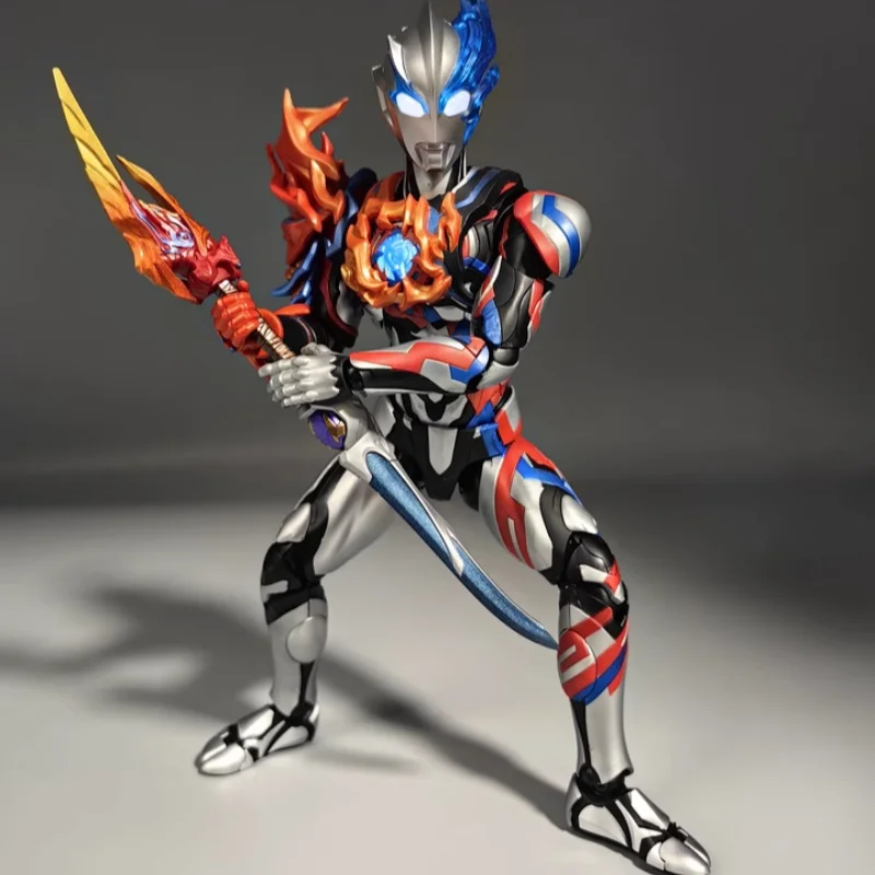 New Genuine Blokees Legendary Version Ultraman Blazaron Fadolan Armor Assembled Movable Model Figurine Boy'S Gift