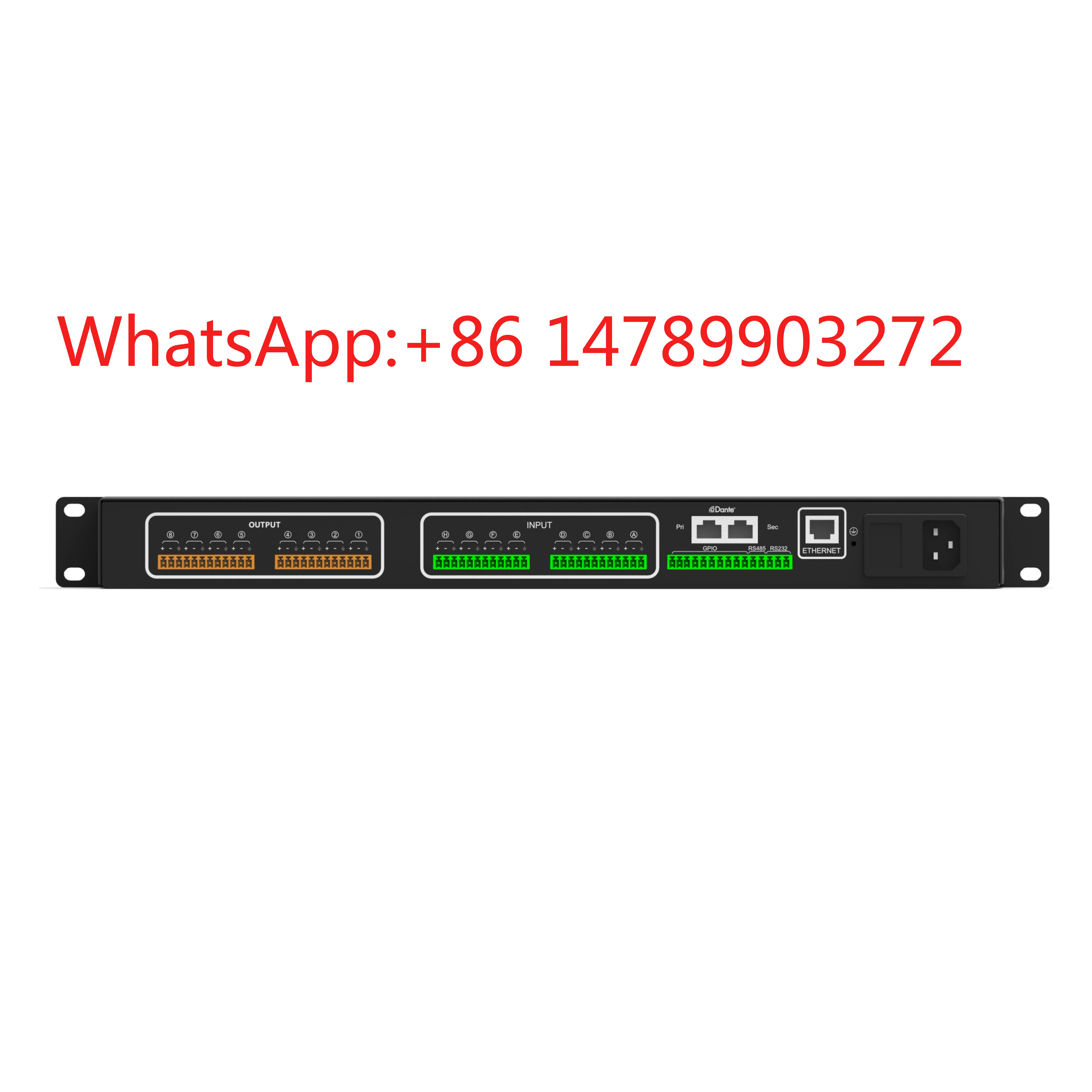 16 In 16 Out Dante DSP Processor PA System Stage Sound Equipment