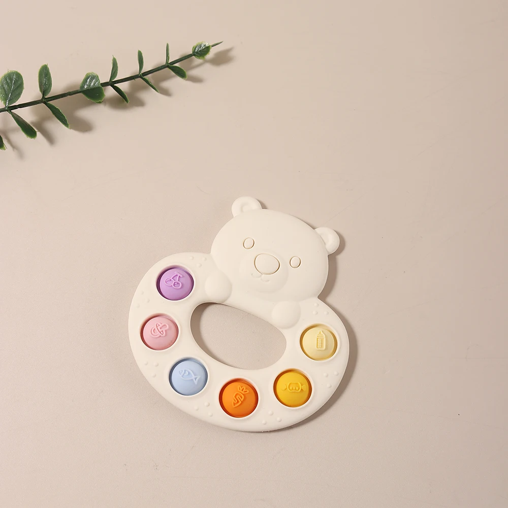 2025 新しいベビーベアシリコンプッシュポップおしゃぶり - Baby Products Best のレビューと価格