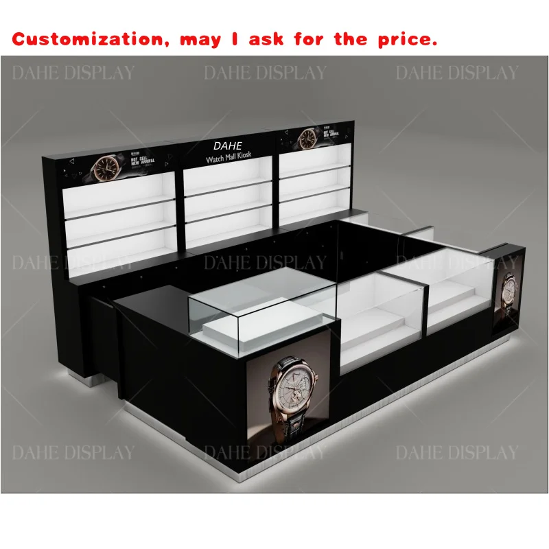 

custom.High-End Customized Glass Display Counter Jewelry and Watch Cabinet Displaying Watches