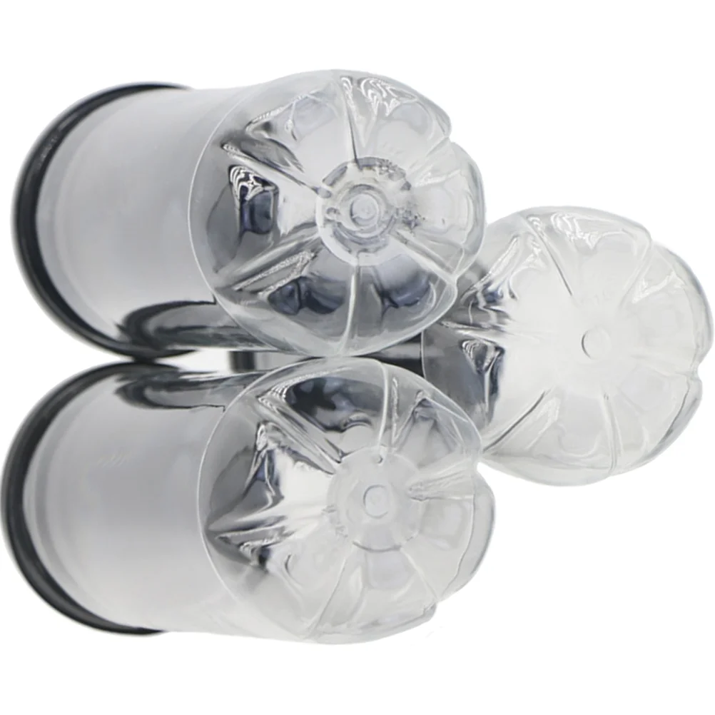 3 Pcs Tennis Cylinder Clear Holder Container for Balls Transparent with Lid Plastic Bottle Convenient