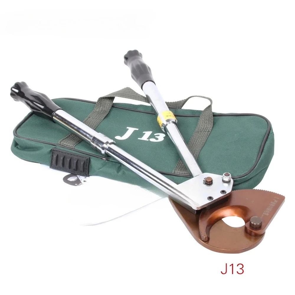 exquisite craftsmanship J13 ACSR and Steel Wire Ratchet Cutter Hand Tool Hard Wire Cutter Wire Cable Cutter