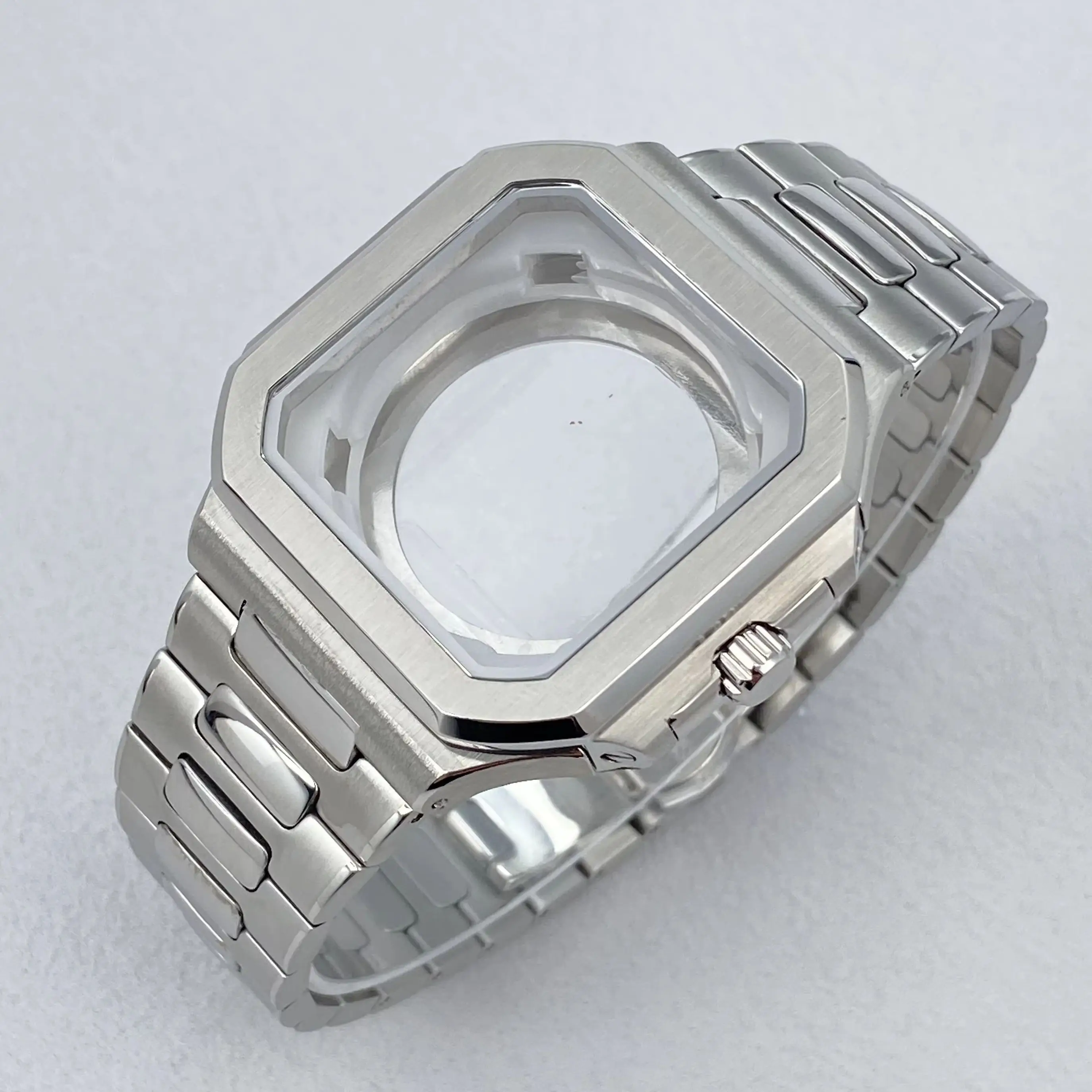 37.5mm Square Watch Case ﻿For PP CUBITUS Replacemet Parts For 29.5mm Dial For NH35/NH36 Accessories Movements