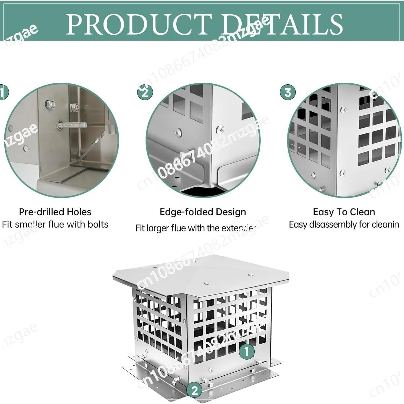 Stainless steel chimney cap