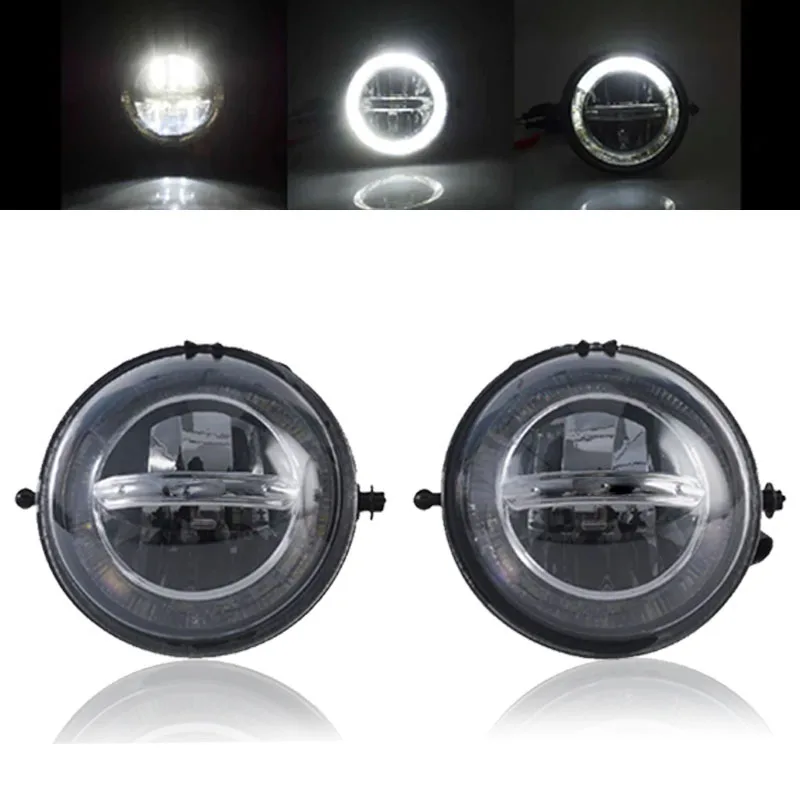1 Set for M-ini Cooper DRL LED Daytime Running Lights Refit Car Fog Lamp Styling R55 R56 R57 R58 R59 R60 R61 Halo Angel Eyes