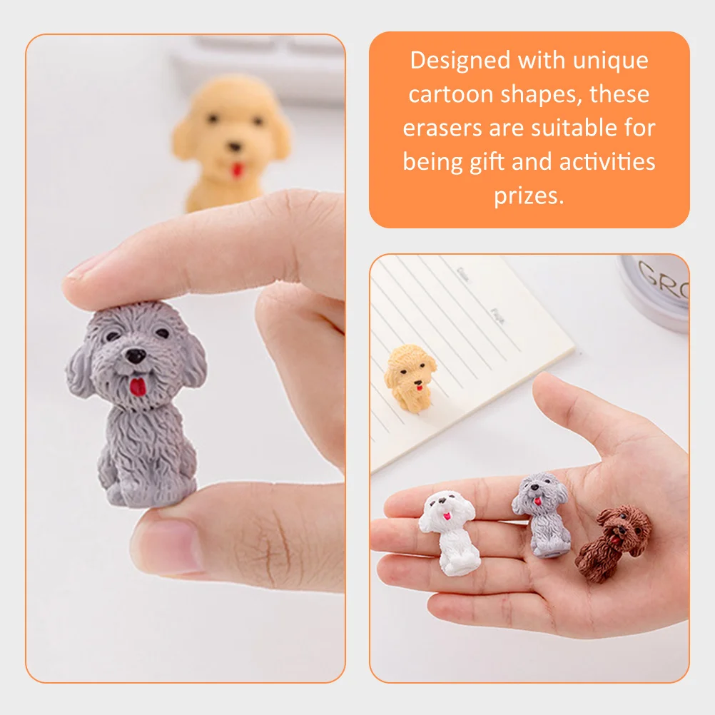 20 قطعة محايات مطاطية للجرو لطيف الكرتون الحيوان محو القرطاسية الاطفال اللوازم المدرسية الهدايا جائزة بن حفلة لصالح #6