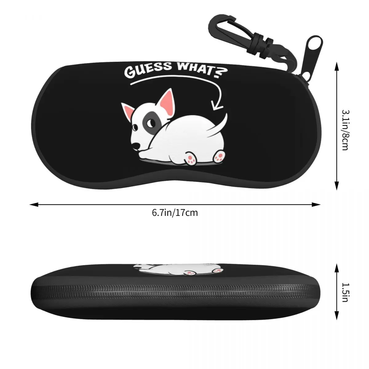 Custom Animal Pet Puppy Bull Terrier Mommy Glasses Case Portable Shell Eyeglasses Case Sunglasses Box