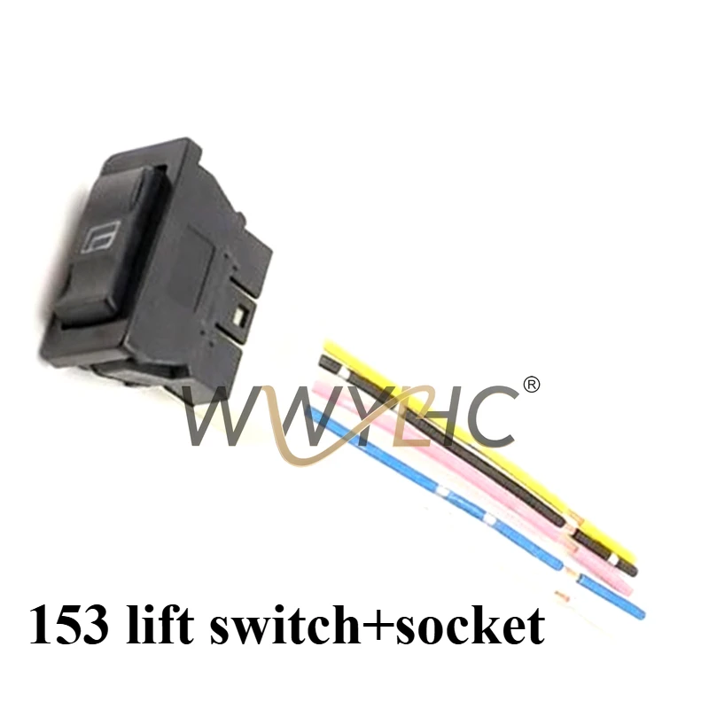 

Подходит для кнопок автомобильных дверей и окон Dongfeng 153, переключатель стеклоподъемника, фиолетовый электрический переключатель подъема окна, пять вилок