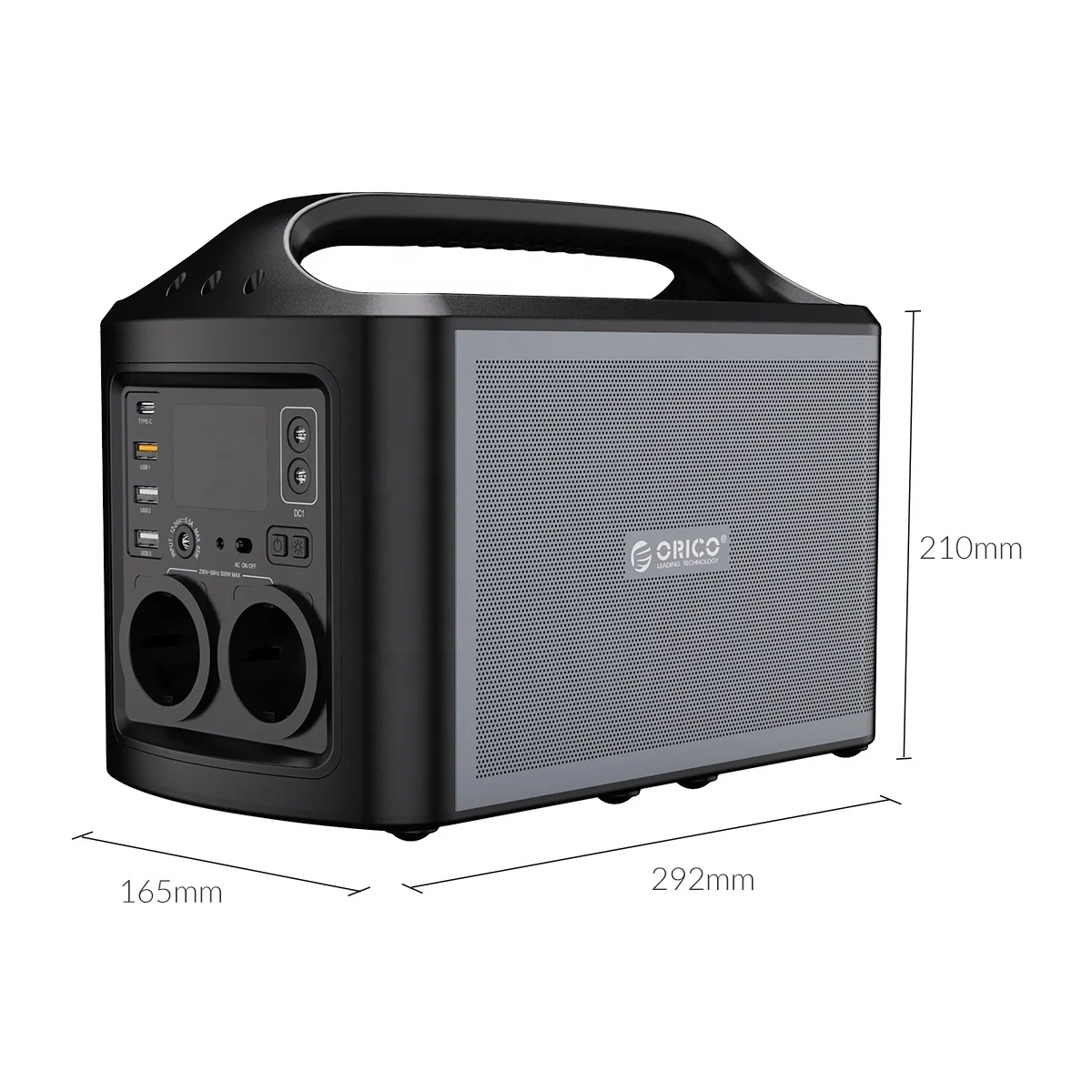 Emergency Outdoor Solar LED Quiet AC DC Backup Rechargeable Lithium Battery Mini 500W Portable Power Generator For Camping