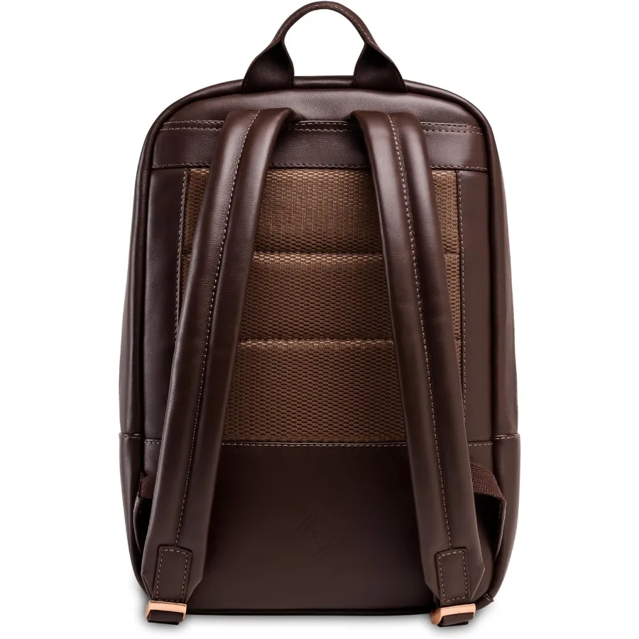 حقيبة ظهر للكمبيوتر المحمول من Nordweg Nomad NW089A خفيفة الوزن للعمل والسفر تناسب أجهزة الكمبيوتر المحمولة حتى 15.6 بوصة باللون البني