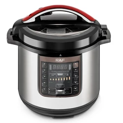 RAF 8L Electric Pressure Cooker Digital Display 1350w Multi-functional Rice Cooker Egg Cooker