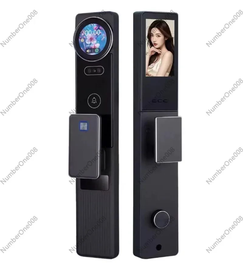 AI Fully Automatic Smart Door Lock 3D Face Recognition Palm Vein Biometric Fingerprint Digital Electronic Lock for Home