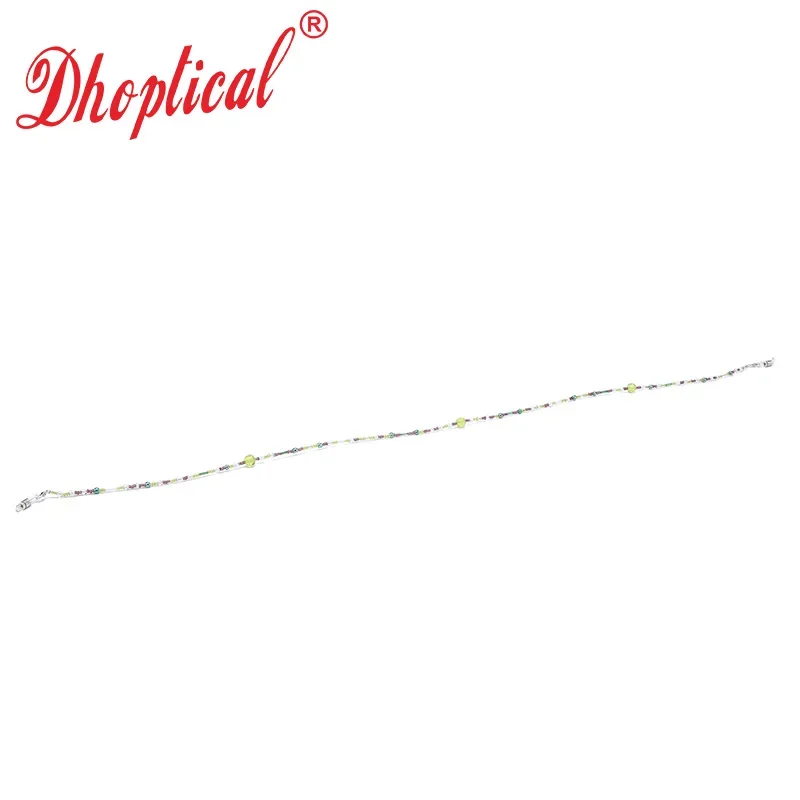 Beaded glasses chain, green fashion eyeglass & sunglass strap for women stylish by dhoptical image 3