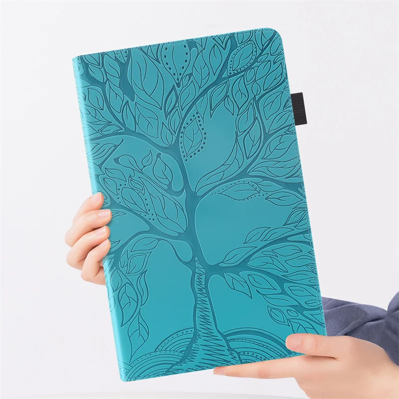 Tablet Coque For Honor Pad X8b Case 11 inch Emboss Tree Flip Wallet Stand Cover For Funda Honor Pad X8b X8a Case Cover