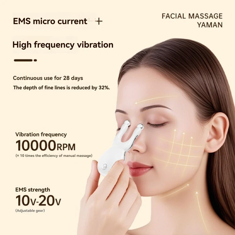 7-in-1 kleine kikker gezichtsmassage Schoonheidsapparaat Oog- en nekschoonheidsapparaat Oog- en nekkleur Licht EMS Trillingsbalmassage