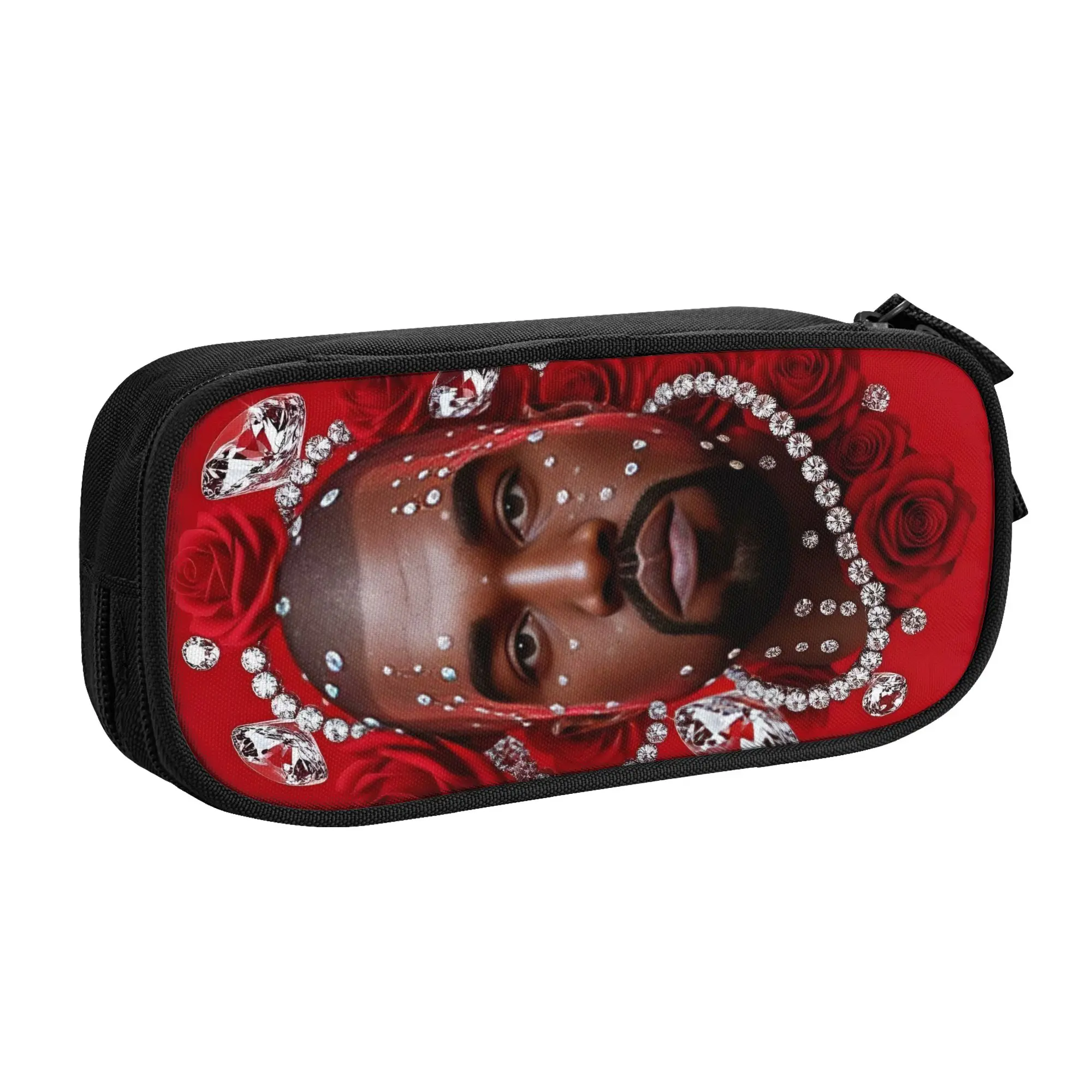 Funny Kanye West  Rapper Singer  Pencil Cases for Girl Boy Large Capacity  Pen Bag Box School Supplies
