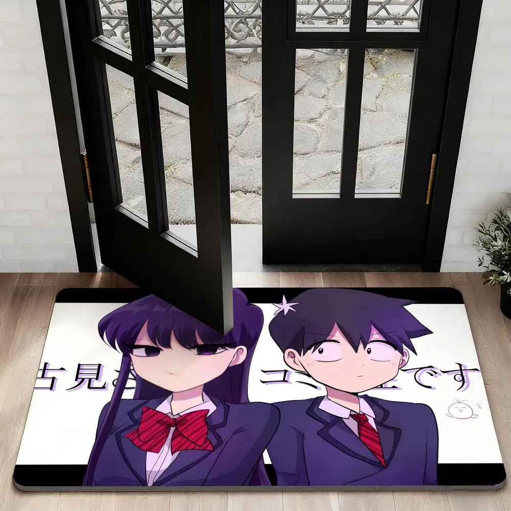 

K-Komi Cant Communicate Floor Mat Diatom Bath Mat Absorbent Quick Dry Non-Slip TPR Backing Soft Plush Draining Rugs