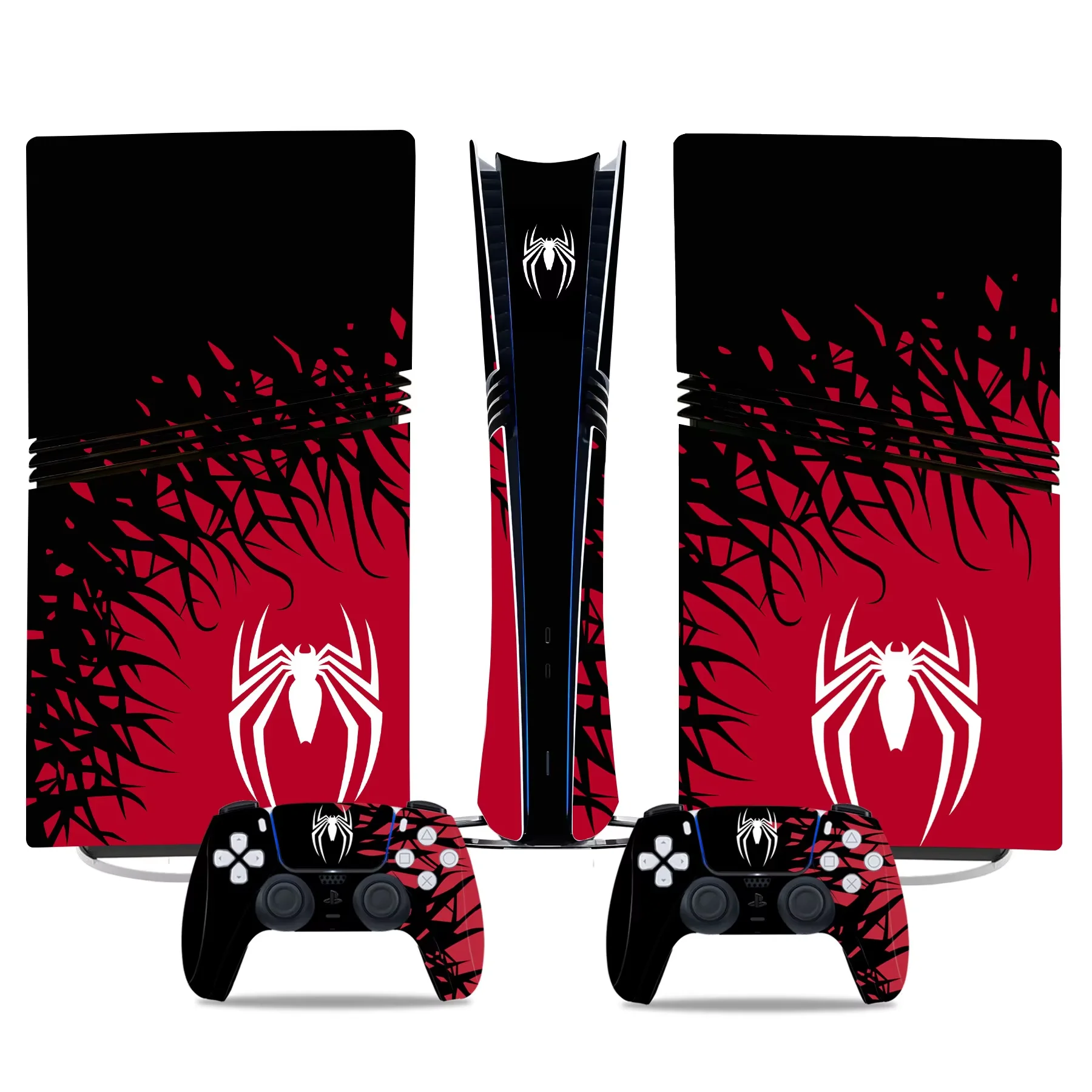 New SuperHero PS5 Pro Digital Skin Sticker Decal Cover for Console and 2 Controllers PS5 Pro Skin Sticker Vinyl