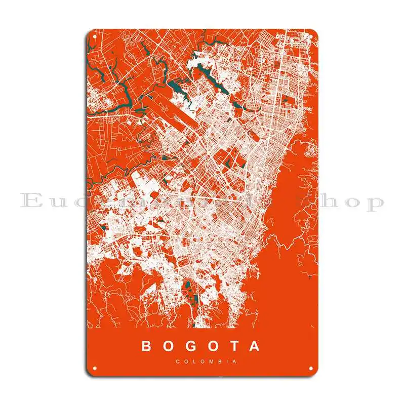 Bogota Colombia Tomato Metal Sign Wall Cave Bar Cave Kitchen Personalized Club Tin Sign Poster