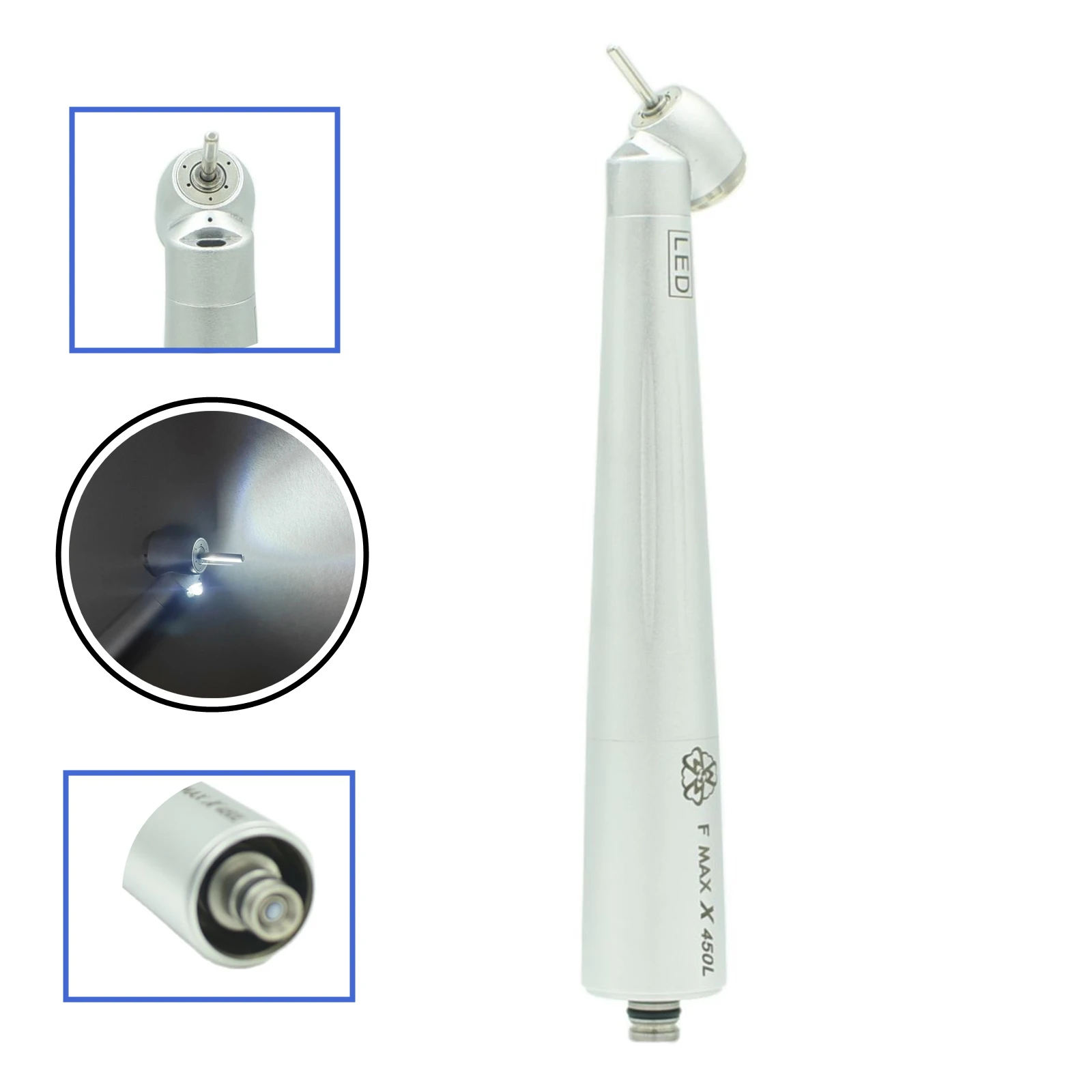 Good quality Dental 45 degree Mini head surgical handpiece high speed air turbine led handpiece optical X450L for children