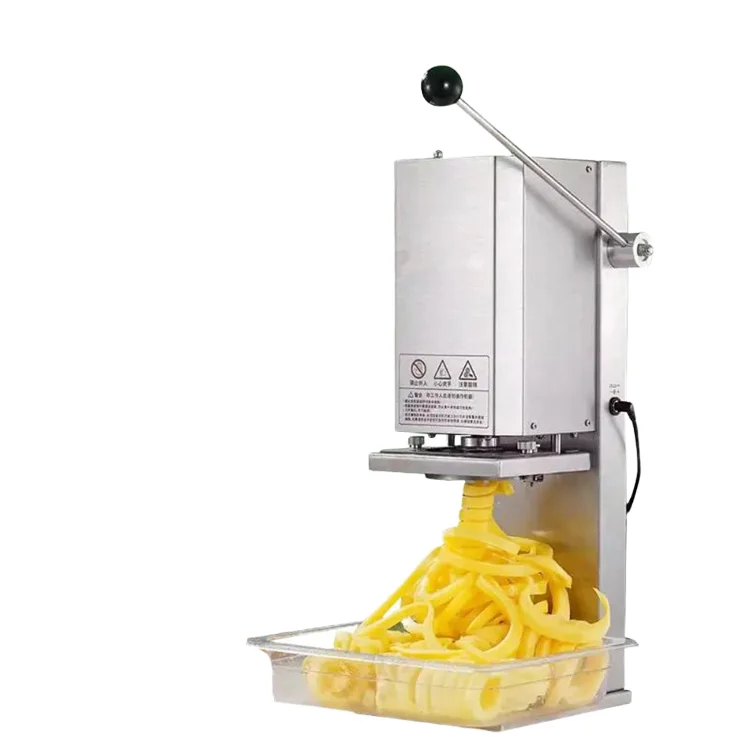 New Portable Electric Spiral Potato Cutter 100kg/hour Twister French Fries Machine Curly Chips Automatic High Productivity for