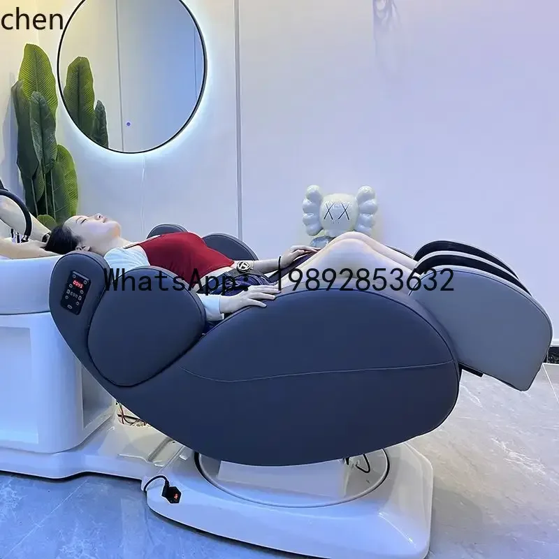 AA Intelligent Electric Hair Chair Hair Salon Flushing Bed Multi-function Rotary Washing And Care Integrated Bed Home Decor