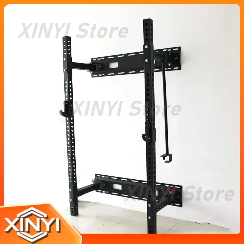 Home Gym Fitness Wall Mounted Foldable Squat Rack