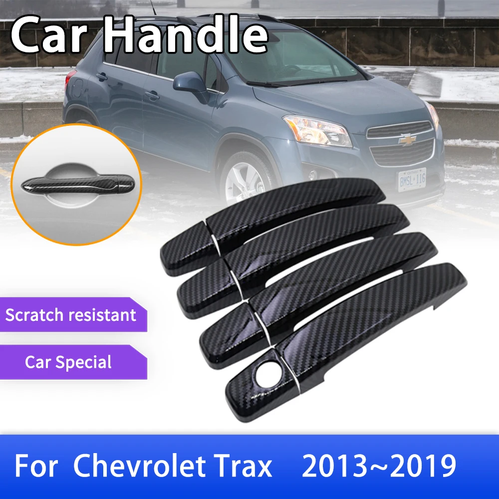 

Carbon Fiber Door Handle Cover for Chevrolet Holden Trax Tracker U200 2013~2019 Car Exterior Styling Accessories Stickers Trim