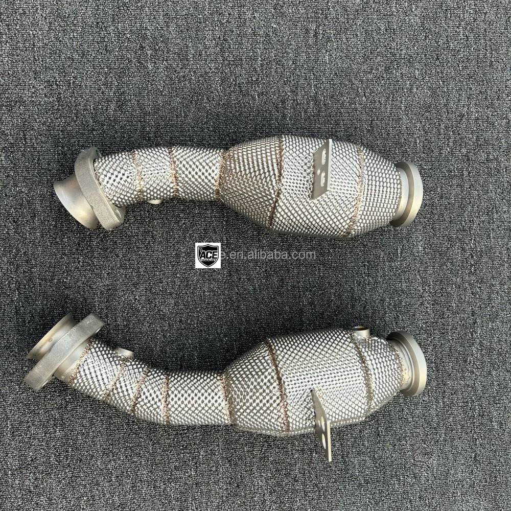 Für Benz AMG C43 E43 E400 2016-2021 Auspuff-Straight-Header-Downpipe W205 M276 304 Edelstahl-Auspuff-Downpipe – Detail 7