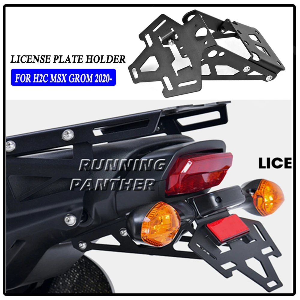 

Новые аксессуары для мотоциклов держатель номерного знака H2C MSX GROM светодиодные фары сигнал поворота для HONDA H2C Msx Grom 2020 2021 2022
