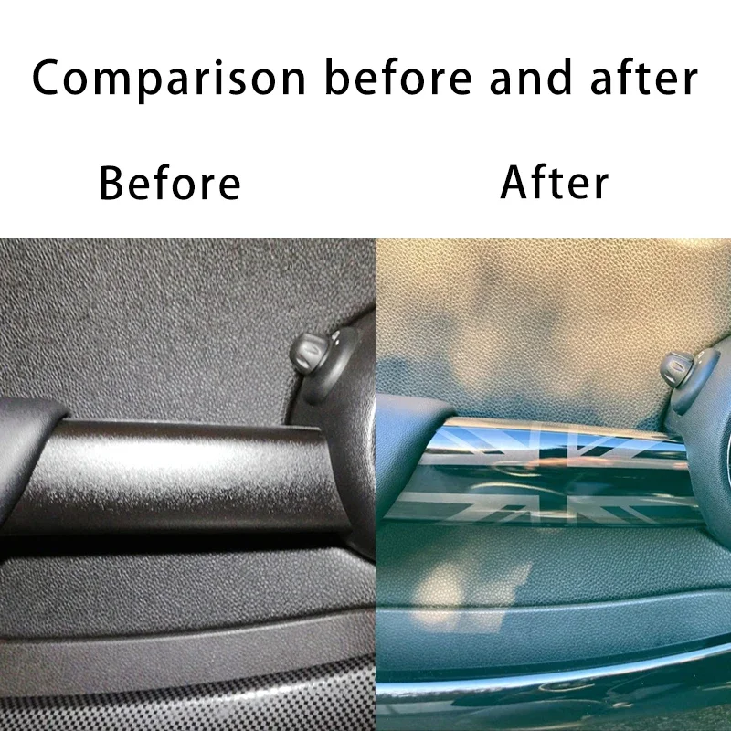For Mini One Cooper S JCW Clubman R55 R56 R57 R58 R59 Car Interior Door Handle Knob Covers Stickers Auto Styling Accessories