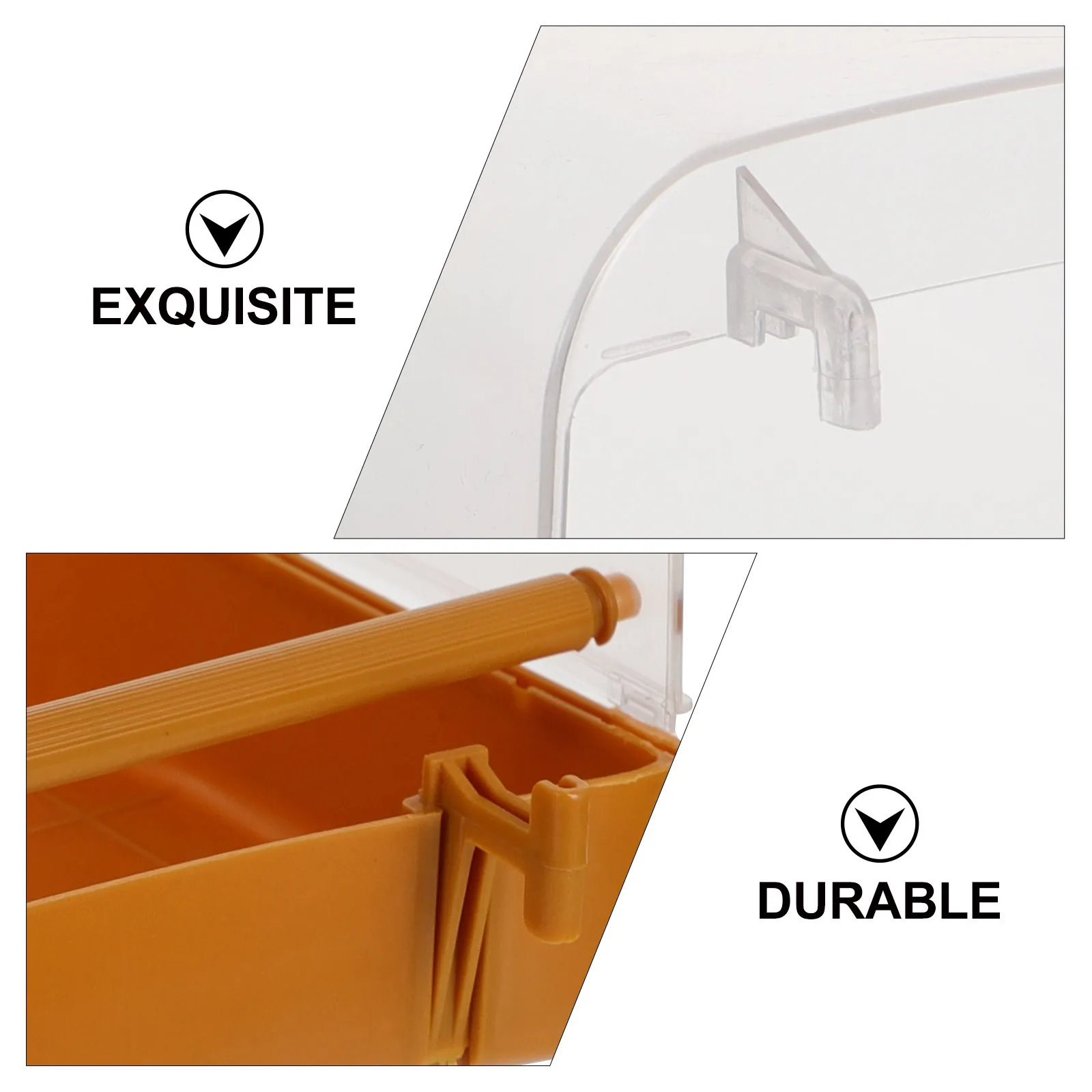 حوض استحمام الطيور سميكة حوض استحمام معلق للببغاء الببغاء كوكاتيل دش حمام الرمال مستلزمات الحيوانات الأليفة صديقة للبيئة قوية