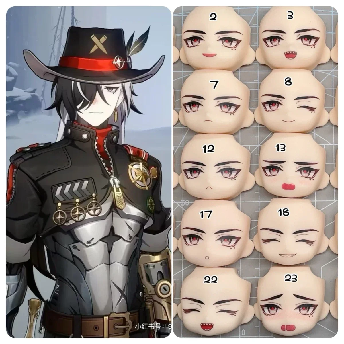 Boothill Ob11 Ob22 Ob24 Face Pop Handgemaakte Watersticker Faceplate Anime Game Cosplay Speelgoed Accessoires