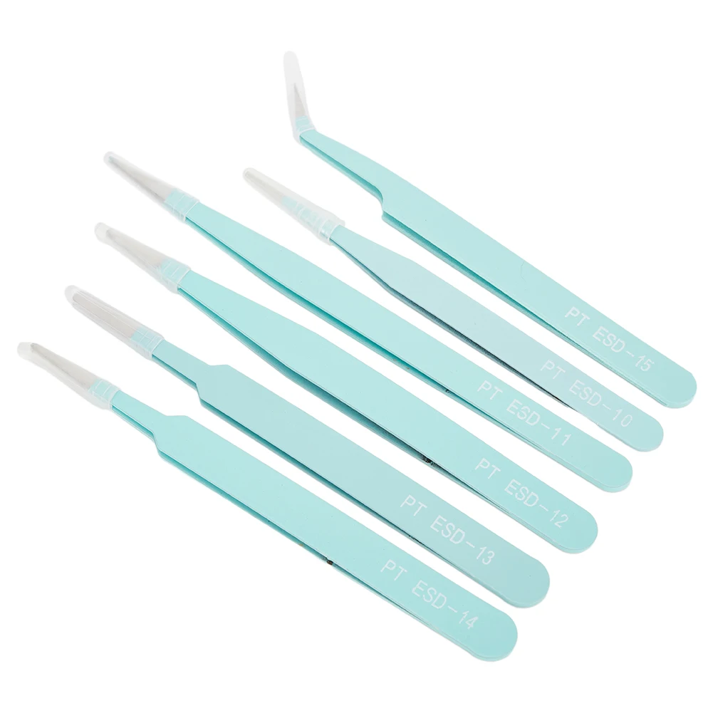 

Brand New Tweezers Tweezers Kit PT.ESD-10 PT.ESD-11 PT.ESD-12 Pink Stainless Steel 111mm-133mm Fit All Purposes