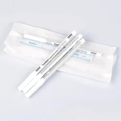 White Surgical Eyebrow Tattoo Skin Marker Pen Tool Accessories    With Measuring Ruler Microblading Positioning