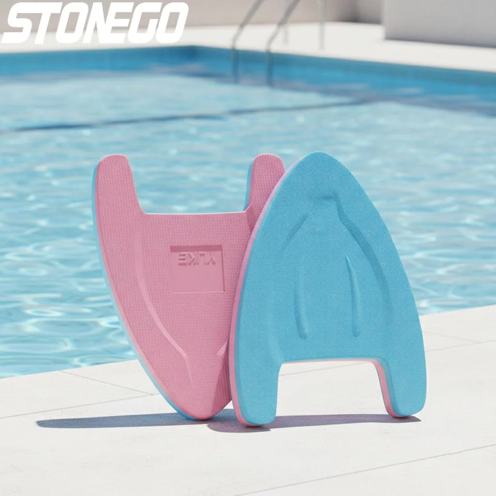 Beginners Friendly Dual Color Swim Board Extra Thick 2.5cm Anti Slip Texture Comfort Grip Pool Accessory
