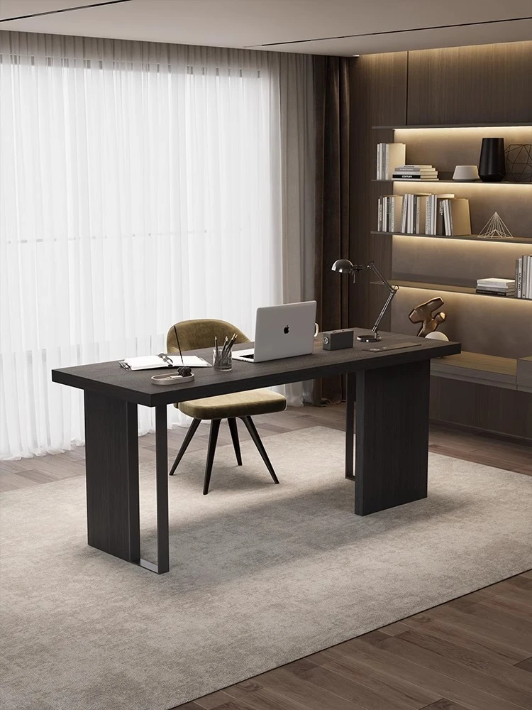 

Desk Home Study Computer Writing Desk Light Luxury Premium Solid Wood Desk